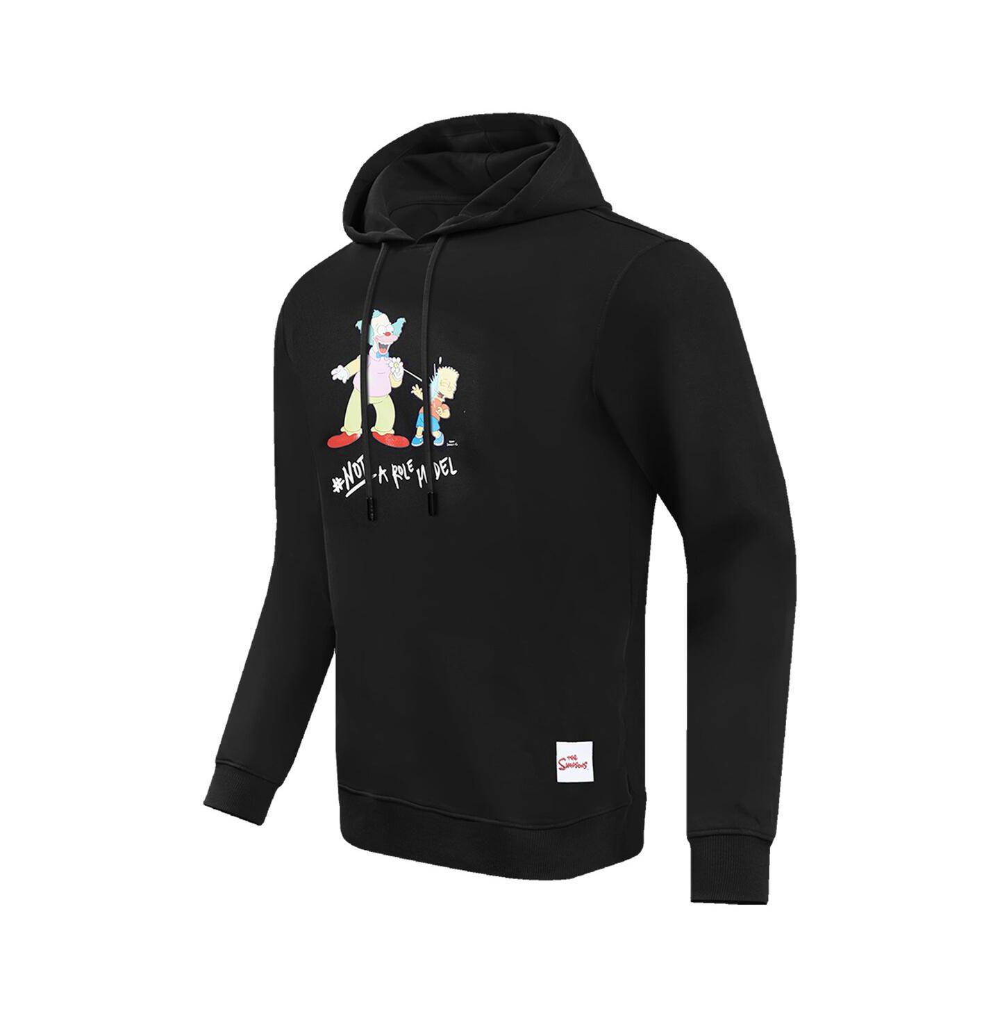 Мужское худи Freeze Max Black The Simpsons Krusty Not A Role Model Pullover — фото 3