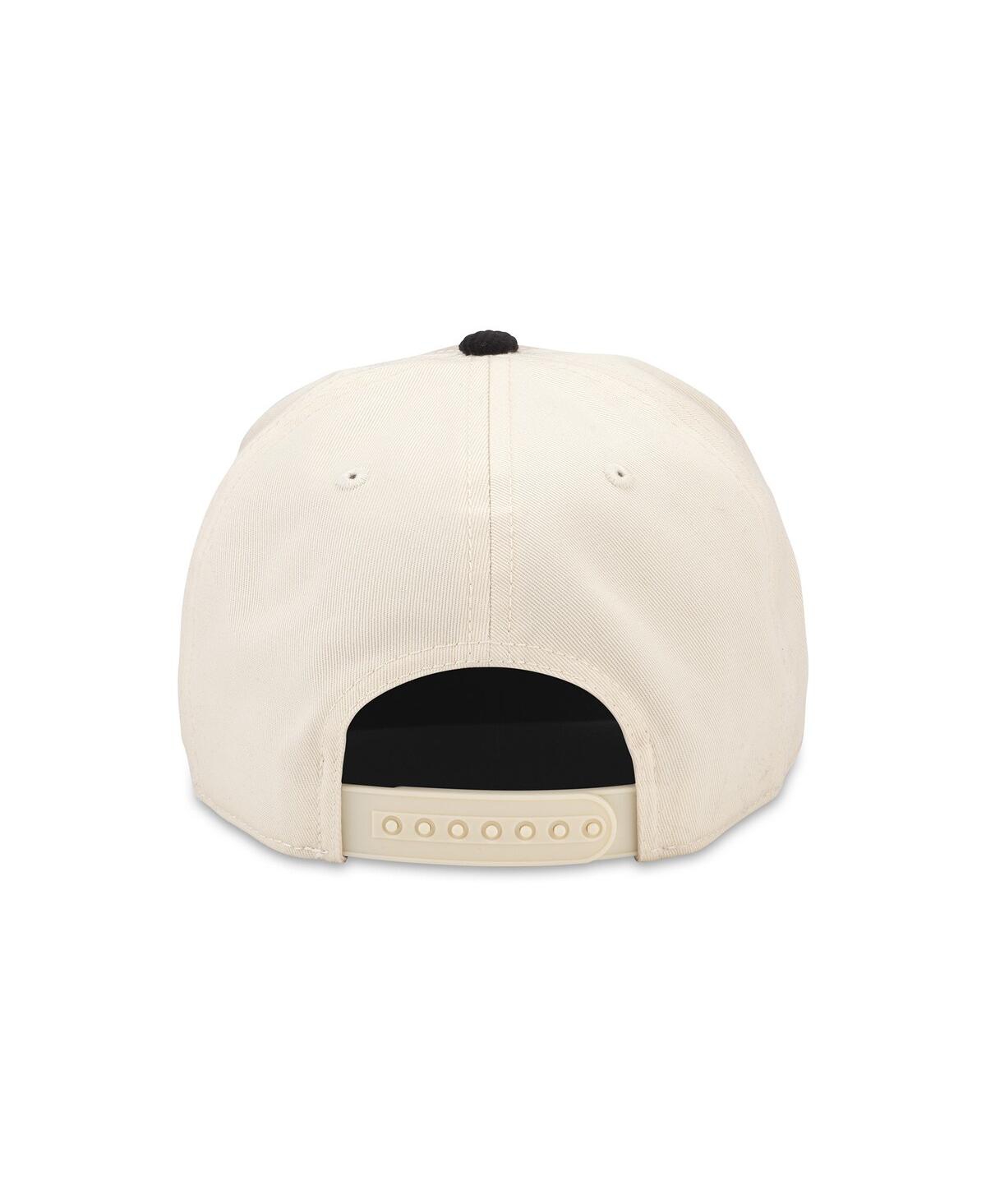 AMERICAN NEEDLE MEN'S AMERICAN NEEDLE WHITE, BLACK PITTSBURGH PENGUINS BURNETT ADJUSTABLE HAT 