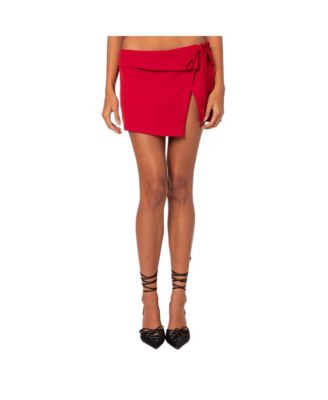 Women s Selena asymmetric wrap mini skirt Macy s