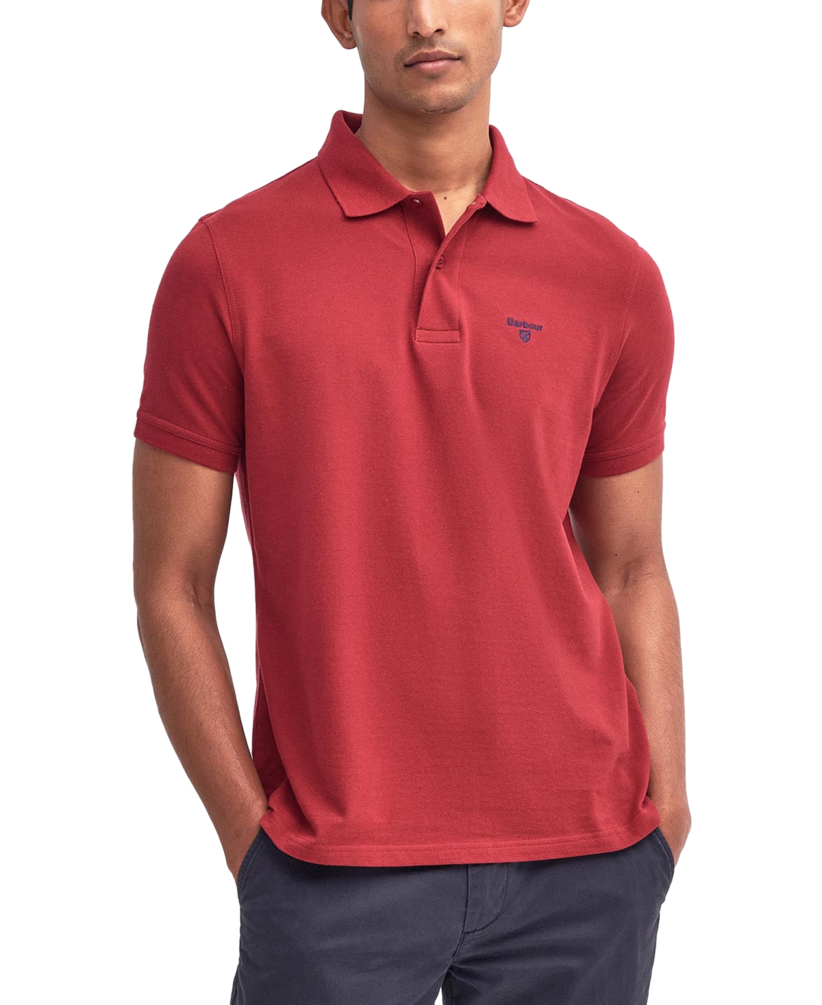 Shop Barbour Men's Lightweight Sports Polo In Wine