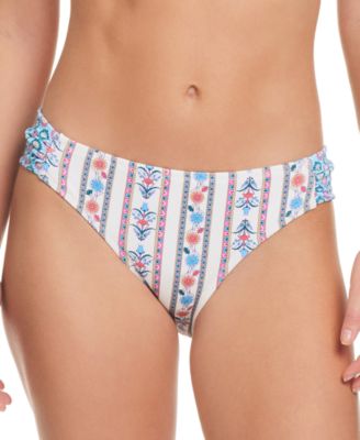 Jessica Simpson - Women's Textured Floral-Print Striped Bottom