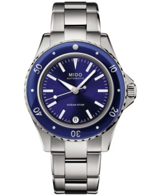 Mido - Women's Swiss Automatic Ocean Star Stainless Steel Bracelet Watch 37mm