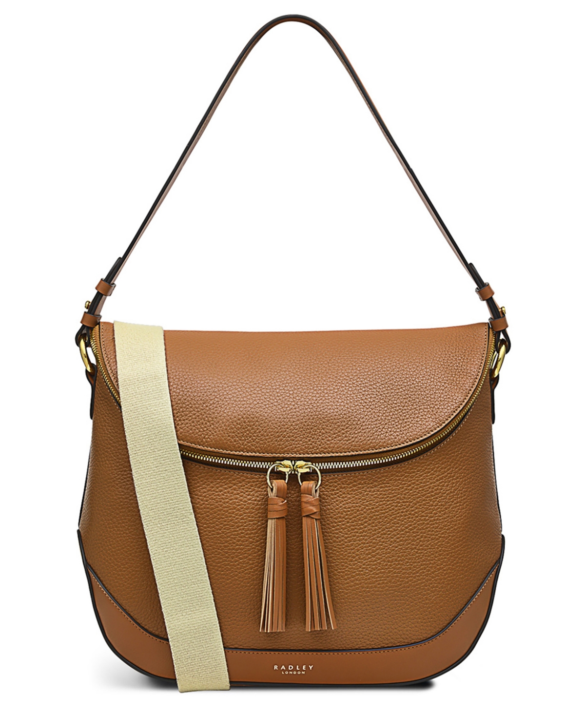 Radley London Milligan Street Medium Zip Around Leather Shoulder Bag In Brown