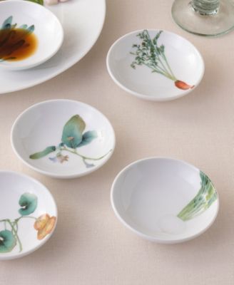 Kyoka Shunsai Set of 6 Small Plates, 3.75"