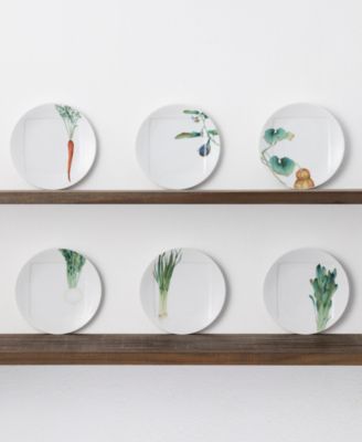 Kyoka Shunsai Set of 6 Assorted Appetizer Plates, 6"