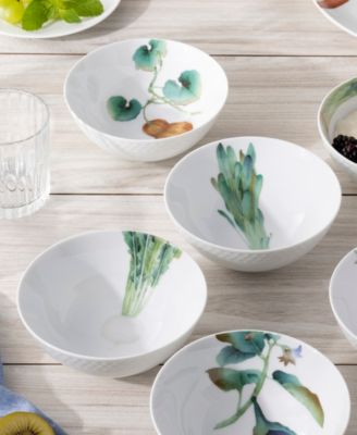 Kyoka Shunsai Set of 6 Assorted Cereal Bowls, 5.5", 17 oz.