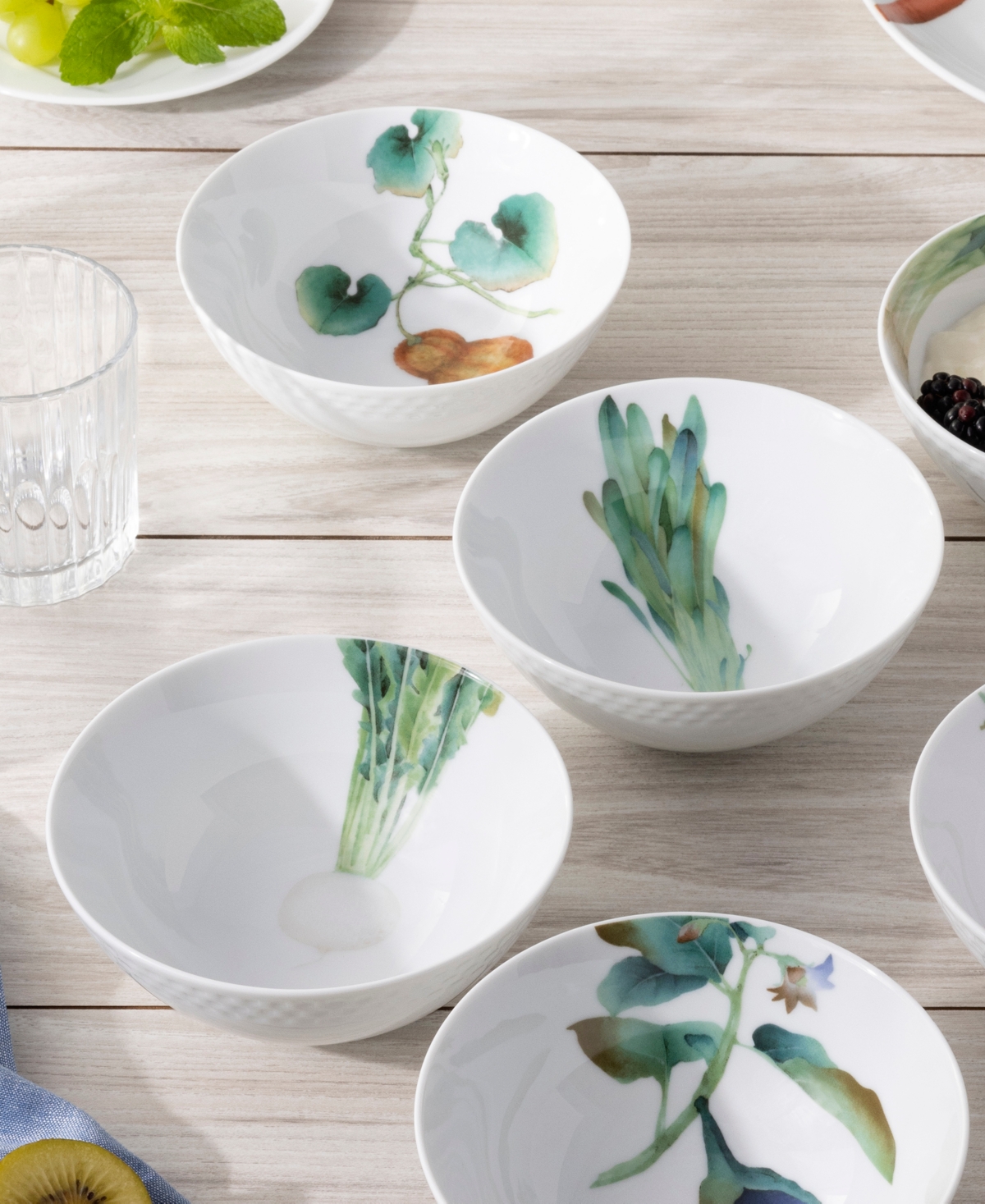 Noritake Kyoka Shunsai Assorted Cereal Bowls 17 Oz. Set/6 In Multi
