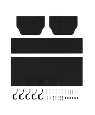 Entryway Floating Utility Wall Shelf with Hooks, Wall Mounted