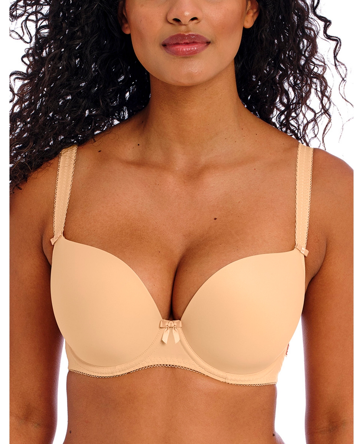 Women's Deco Plunge T-shirt Bra, AA4234 - Black