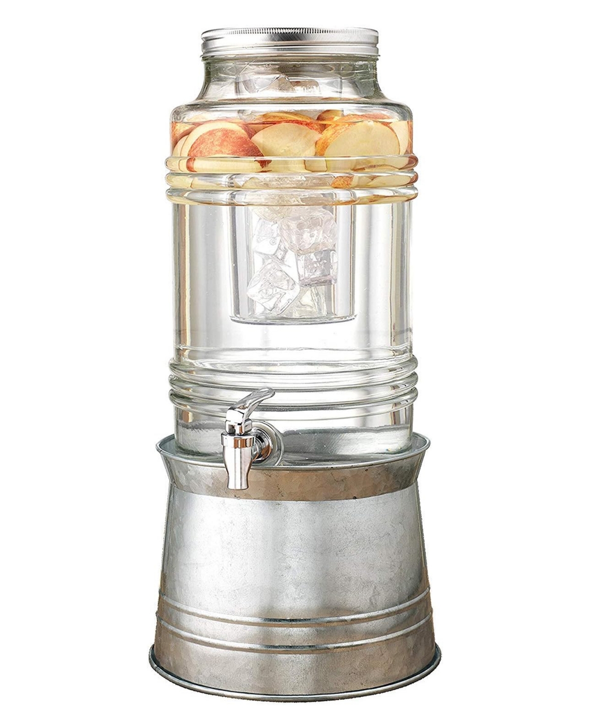 Circleware Breeze 2.4 Gallon Beverage Dispenser With Ice Insert In Clear