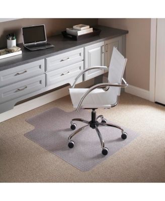 Carpet Chair Mat with Lip and Scuff and Slip Resistant Textured Top
