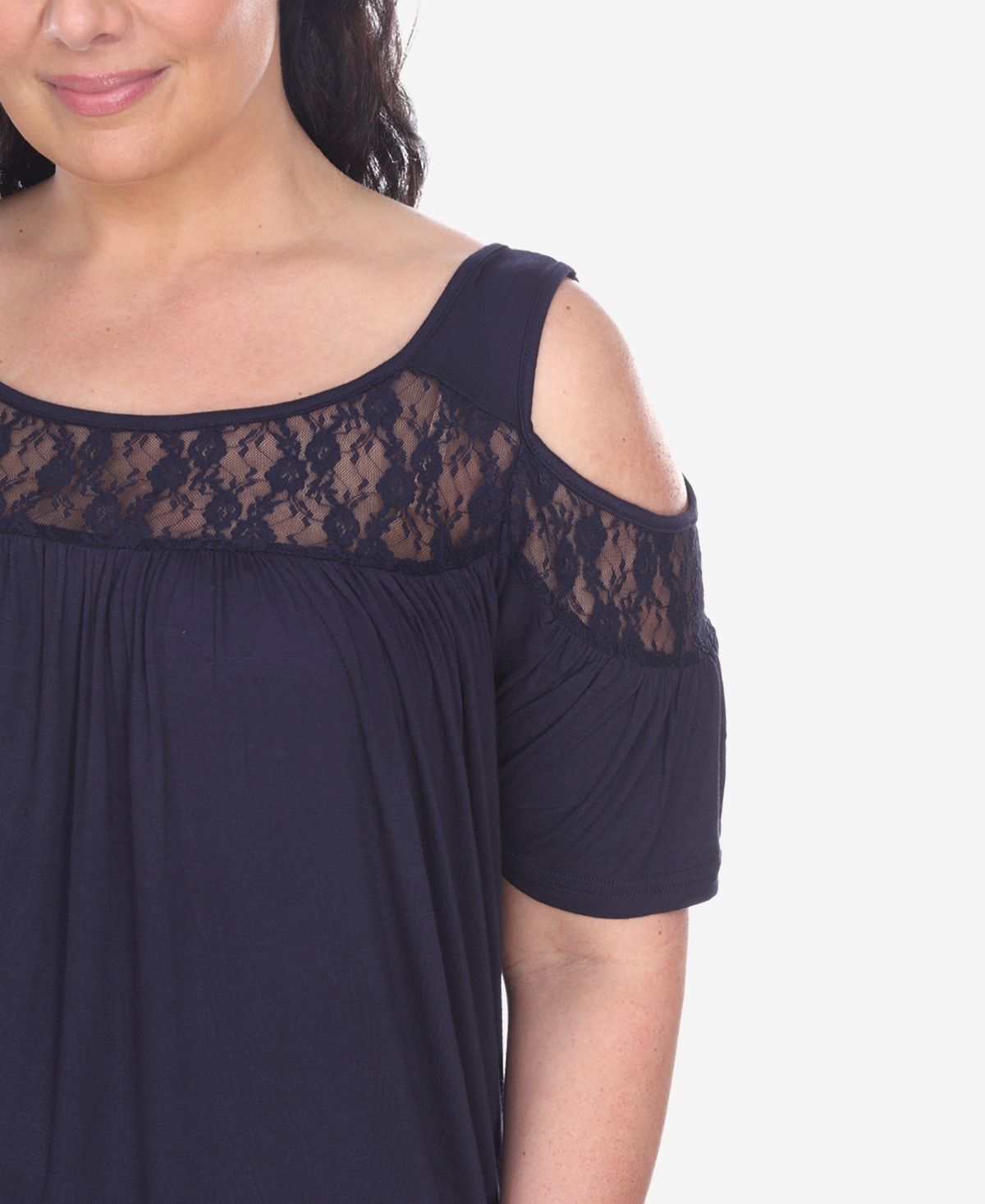 White Mark Plus Size Bexley Tunic Top