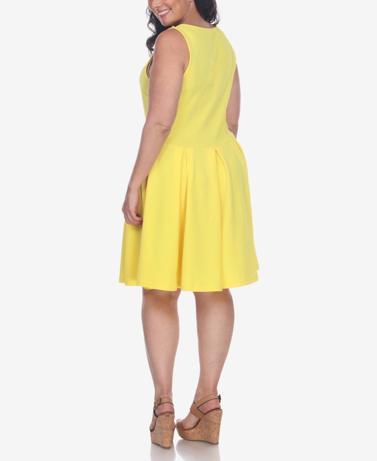 White Mark Plus Size Crystal Dress