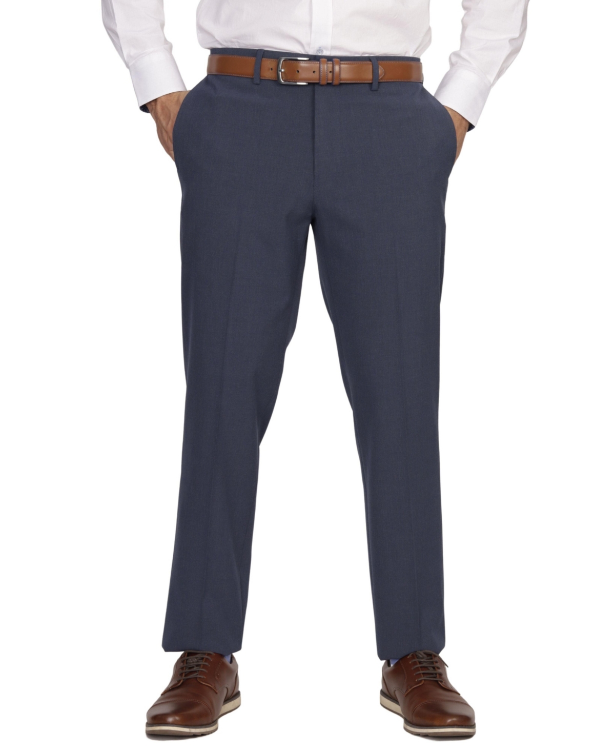 TAILORBYRD MEN'S FLAT FRONT DRESS PANT