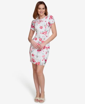 Calvin Klein - Petite Tulip-Sleeve Sheath Dress