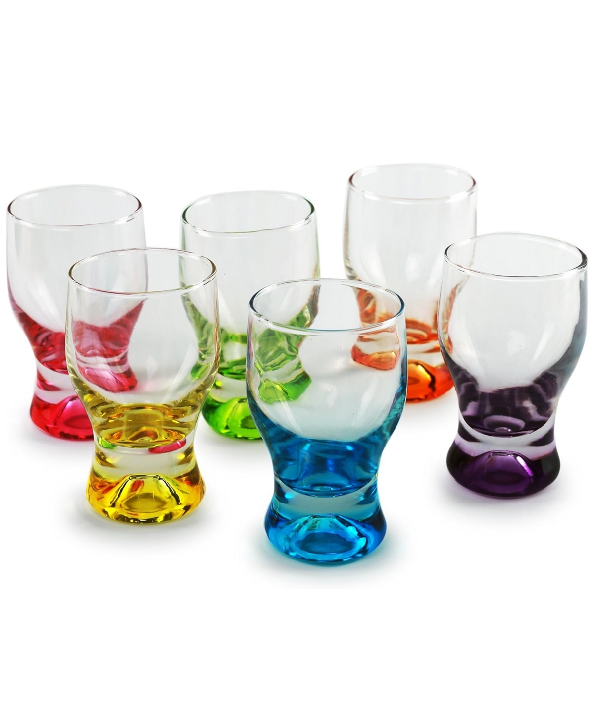 Circleware Tipsy With Style Set Of 6 In Assorted Color