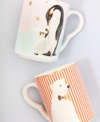 Penguin and Polar Bear Mugs, Set of 2