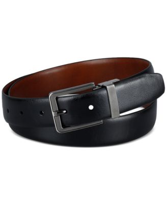 Kenneth Cole Reaction - Men's Reversible Faux-Leather Harness-Buckle Belt