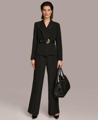 Donna Karan Women's Shawl-Collar Belted Blazer
