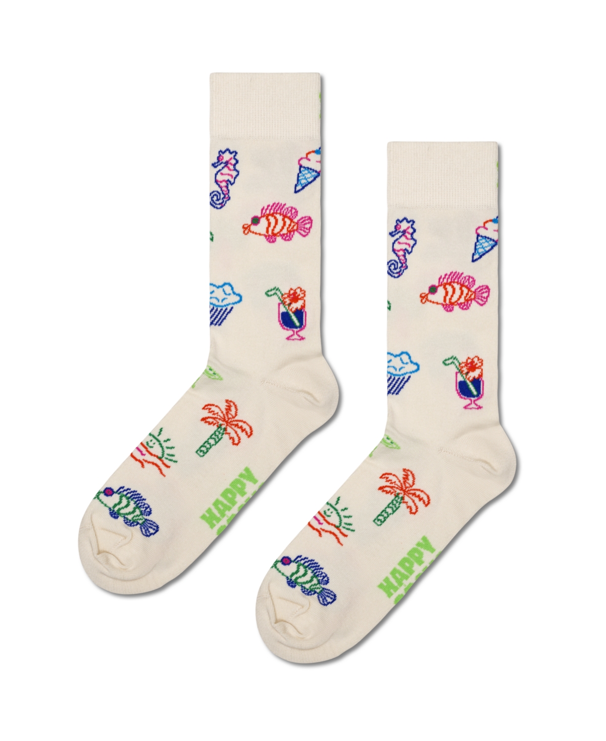 Shop Happy Socks 4-pack Pool Party Sock Gift Set In White