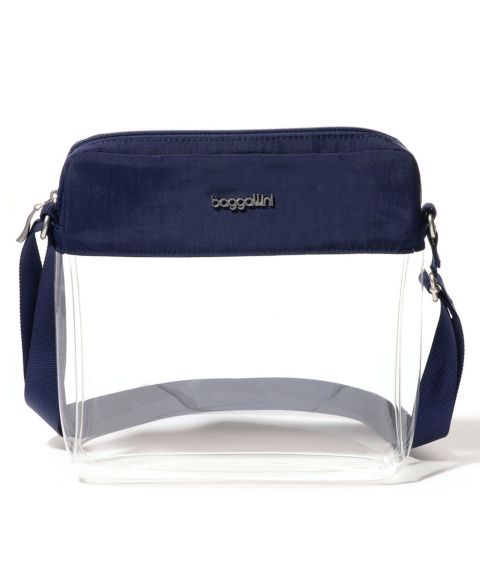 Женская сумка Baggallini Clear Stadium Crossbody, цвет: Тёмный синий