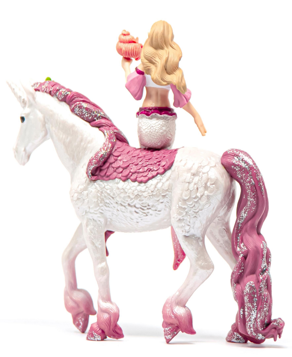 Schleich Bayala Mermaid Feya Riding Underwater Unicorn Playset In Multi