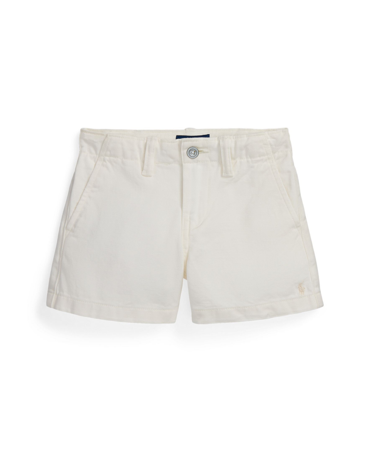 Polo Ralph Lauren Kids' Toddler And Little Girls Cotton Chino Shorts In Deck Wash White