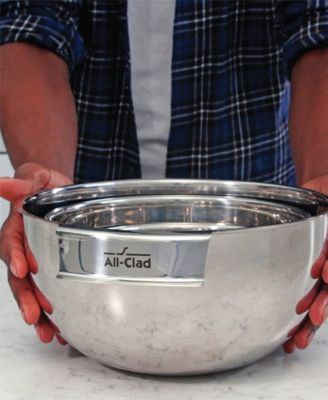 Stainless Steel 3 Piece Mixing Bowl Set