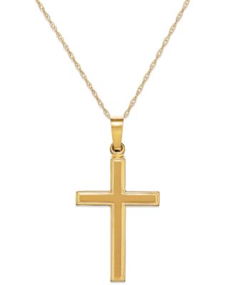 Macy's Cross Pendant Necklace 18
