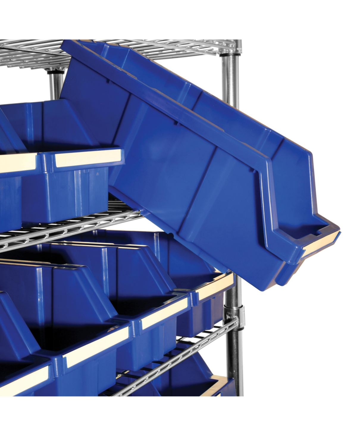 Shop Seville Classics 8-tier 24 Bin Rack System, Nsf Certified In Blue