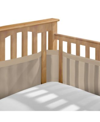 Breathable Mesh Liner for Full-Size Cribs, Deluxe 4mm Mesh (Size 4FS Covers 3 or 4 Sides)