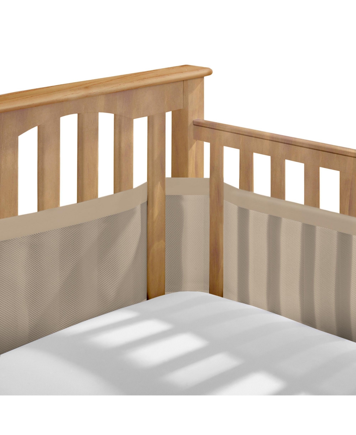 Breathable Baby Breathable Mesh Liner for Full-Size Cribs, Deluxe 4mm Mesh (Size 4FS Covers 3 or 4 Sides)