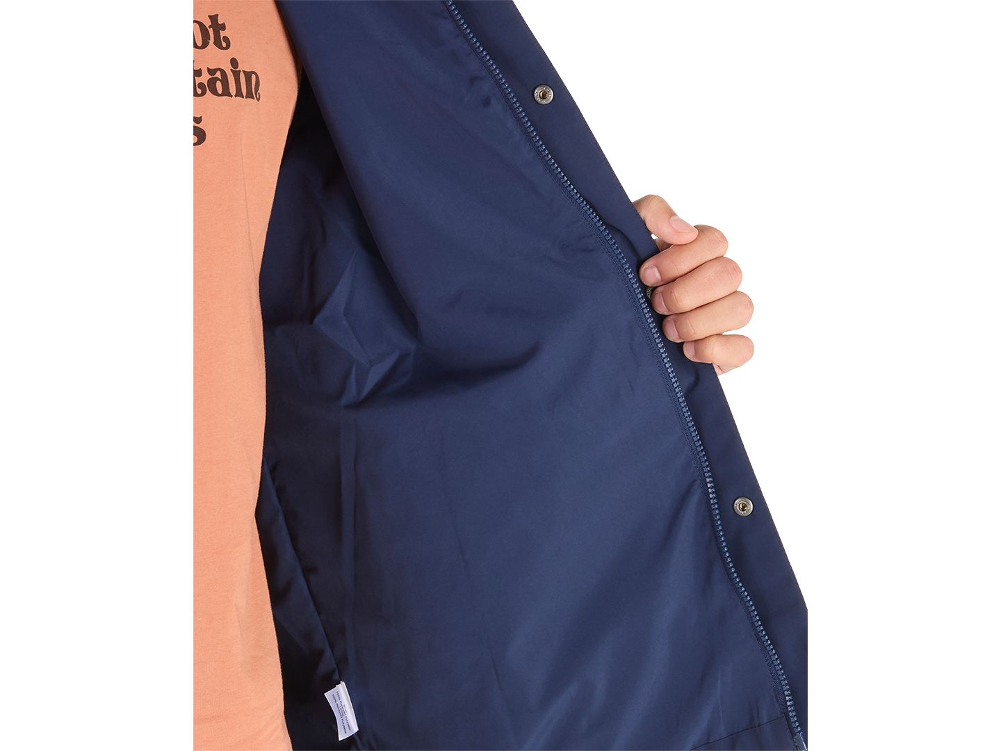 Мужская куртка Marmot Cascade Waterproof Full-Zip Hooded, цвет: Тёмно-синий — фото 6