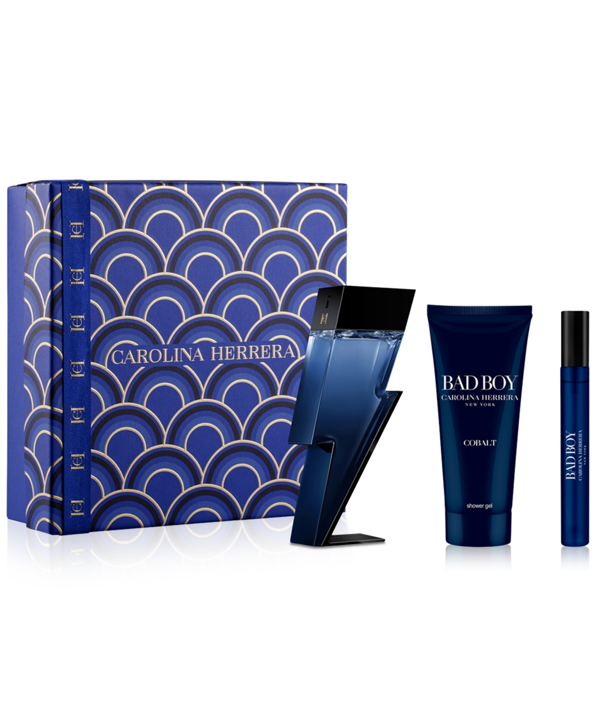 Shop Carolina Herrera Men's 3-pc. Bad Boy Cobalt Eau De Parfum Limited-edition Gift Set In No Color