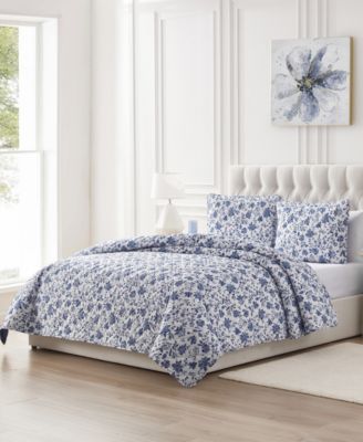 Alfie Floral 3-Pc. Quilt Set, King