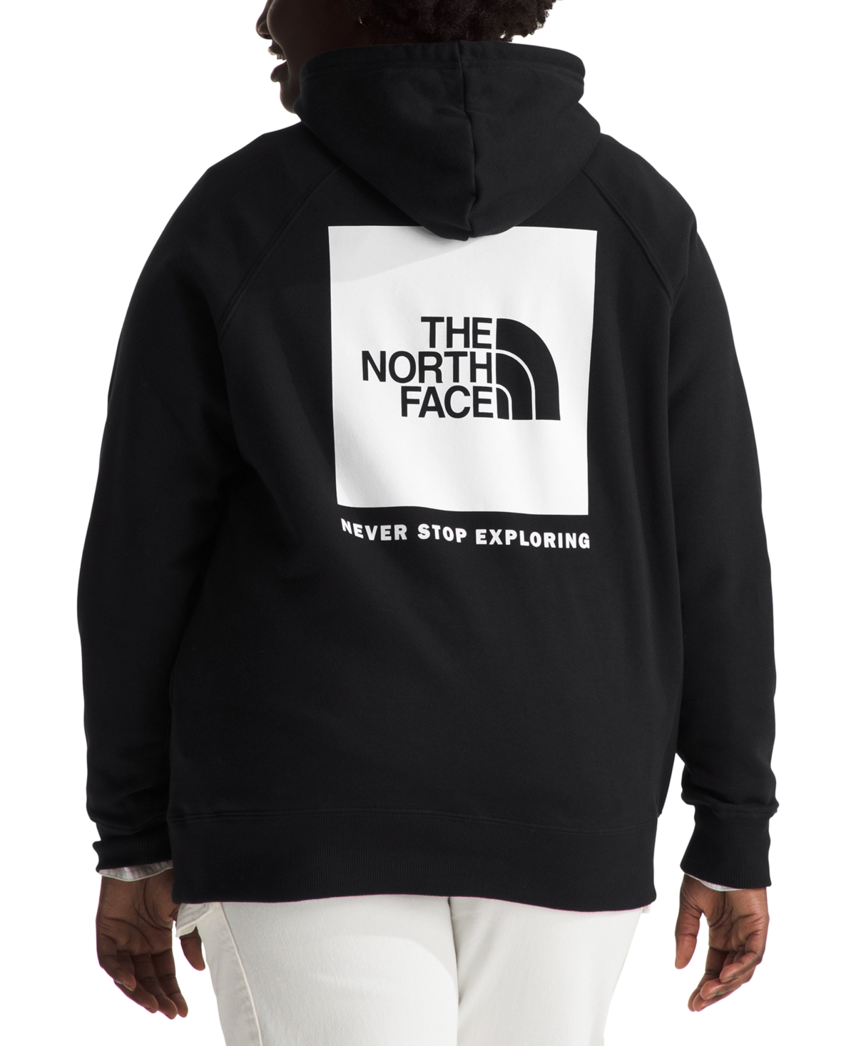 The North Face Plus Size Box Long-Sleeve Logo Hoodie -tnf White
