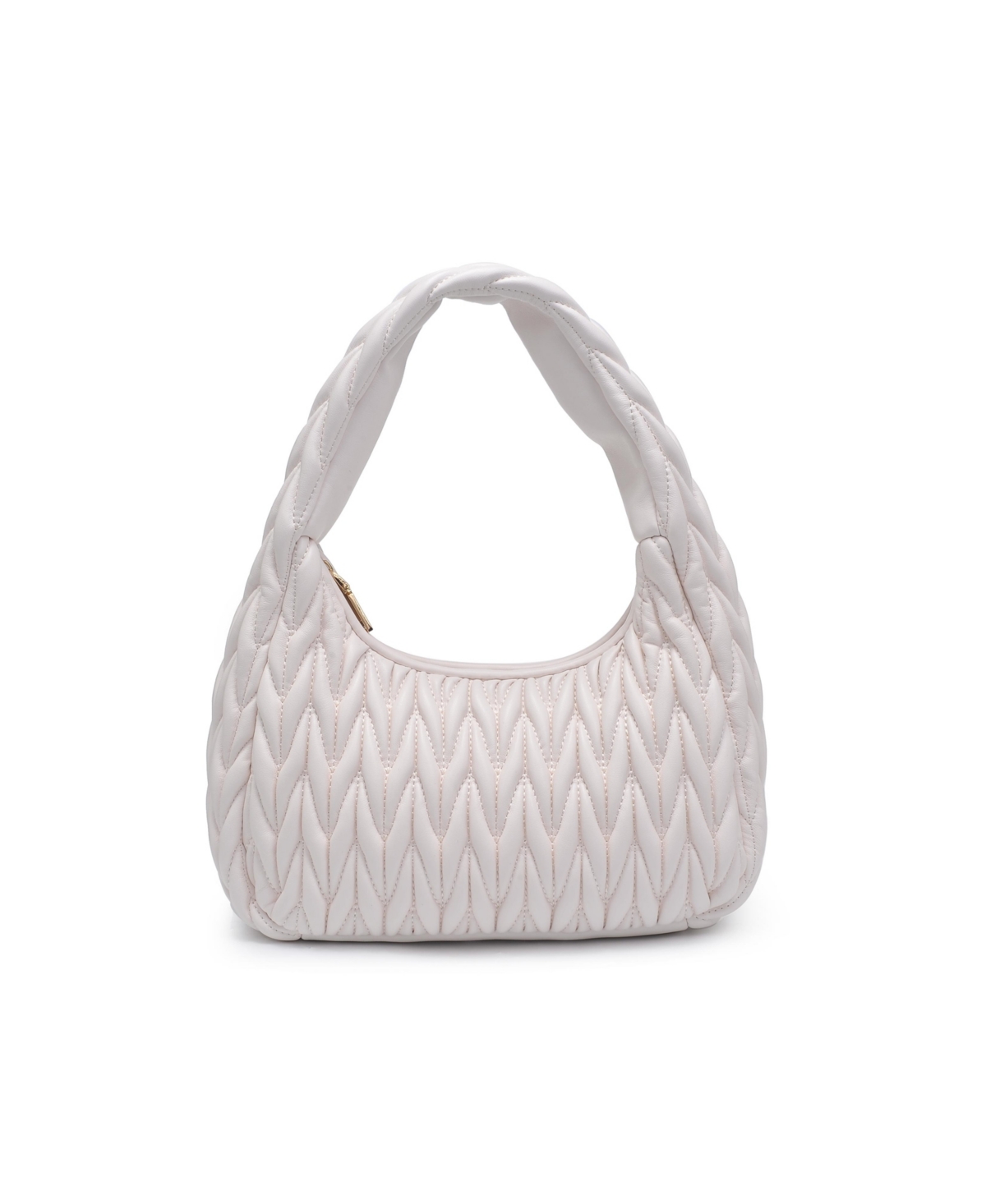 Urban Expressions Helen Quilted Shoulder Bag In White