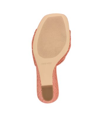 Women's Nikhil Slip-On Square Toe Wedge Sandals