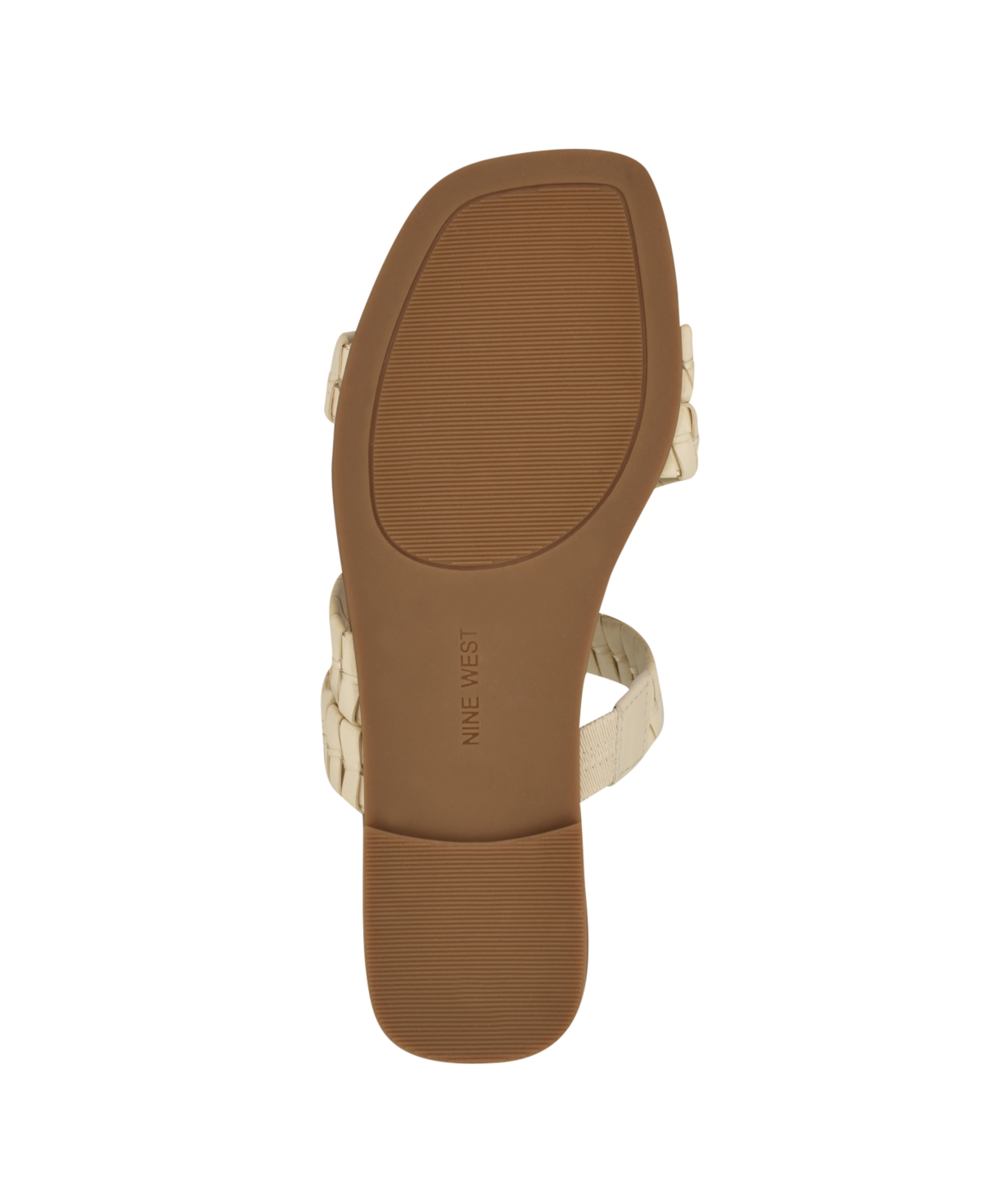 Nine West Women's Quinlea Strappy Square Toe Flat Sandals In Cream