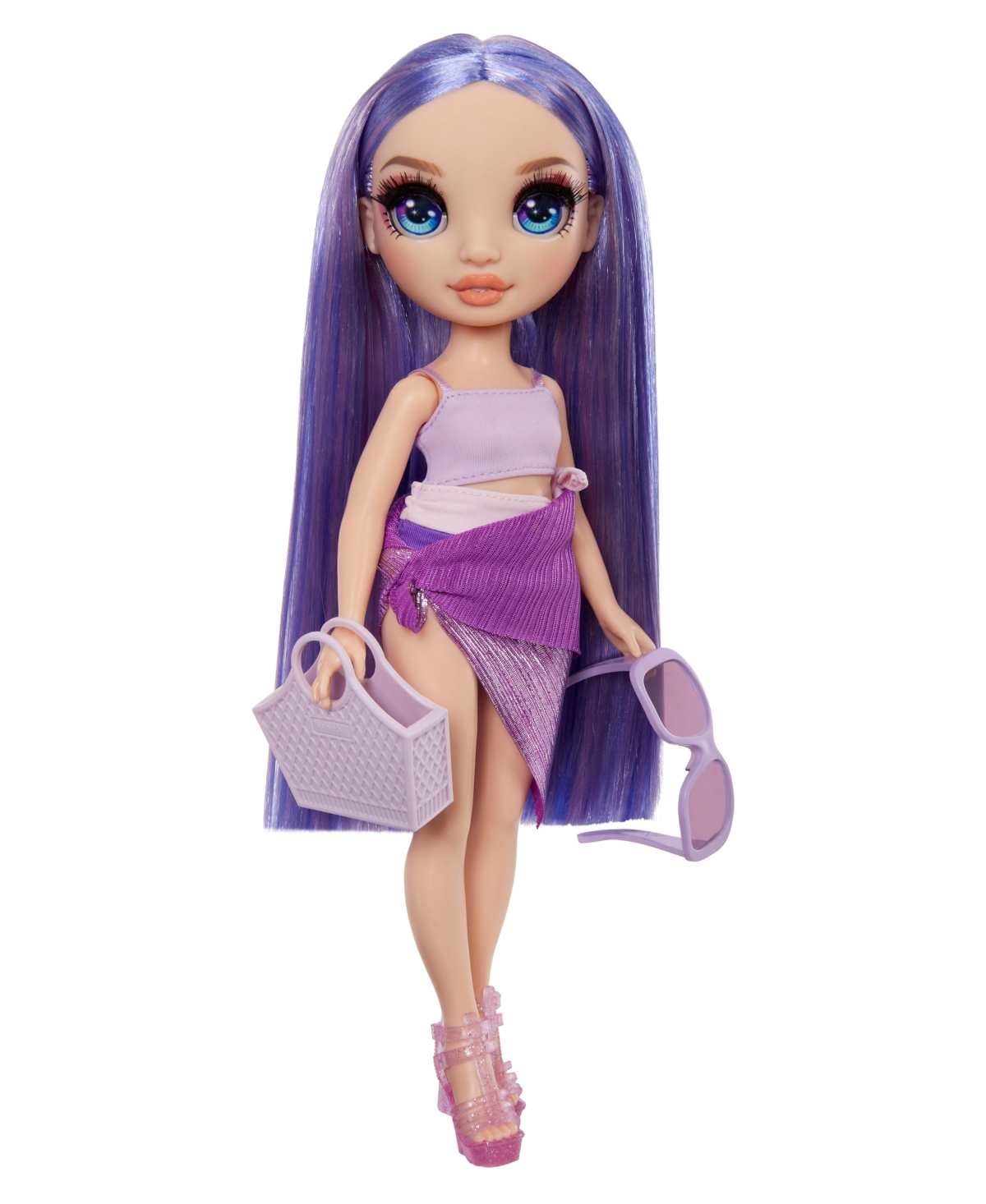 Rainbow High Kids' Swim And Style Fashion Doll- Violet In Multicolor