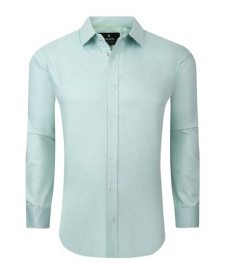 Men's Performance Solid Long Sleeve Button Down Dress Shirt