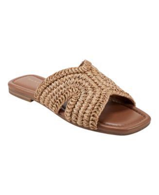 Women's Narda Square Toe Flat Sandals