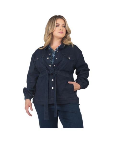 Женские куртки Standards & Practices Women's Plus Size Utility Anorak Denim Jacket