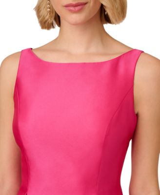 Women's Boat-Neck Fit & Flare Midi Dress