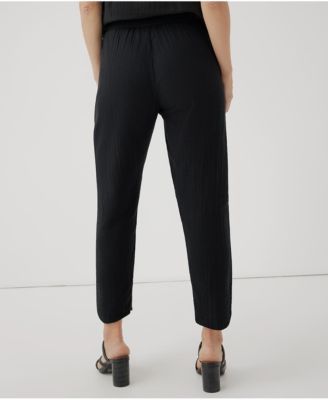 Women's Organic Cotton Coastal Double Gauze Tapered Pull-On Pant