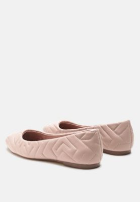 janice quilted ballerina flats