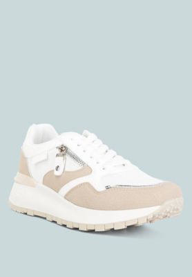 Womens Juliette Chain Detailing Lace Up Sneakers