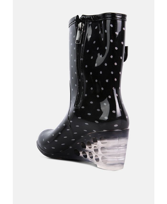 London Rag drench clear wedge rainboots - Macy's