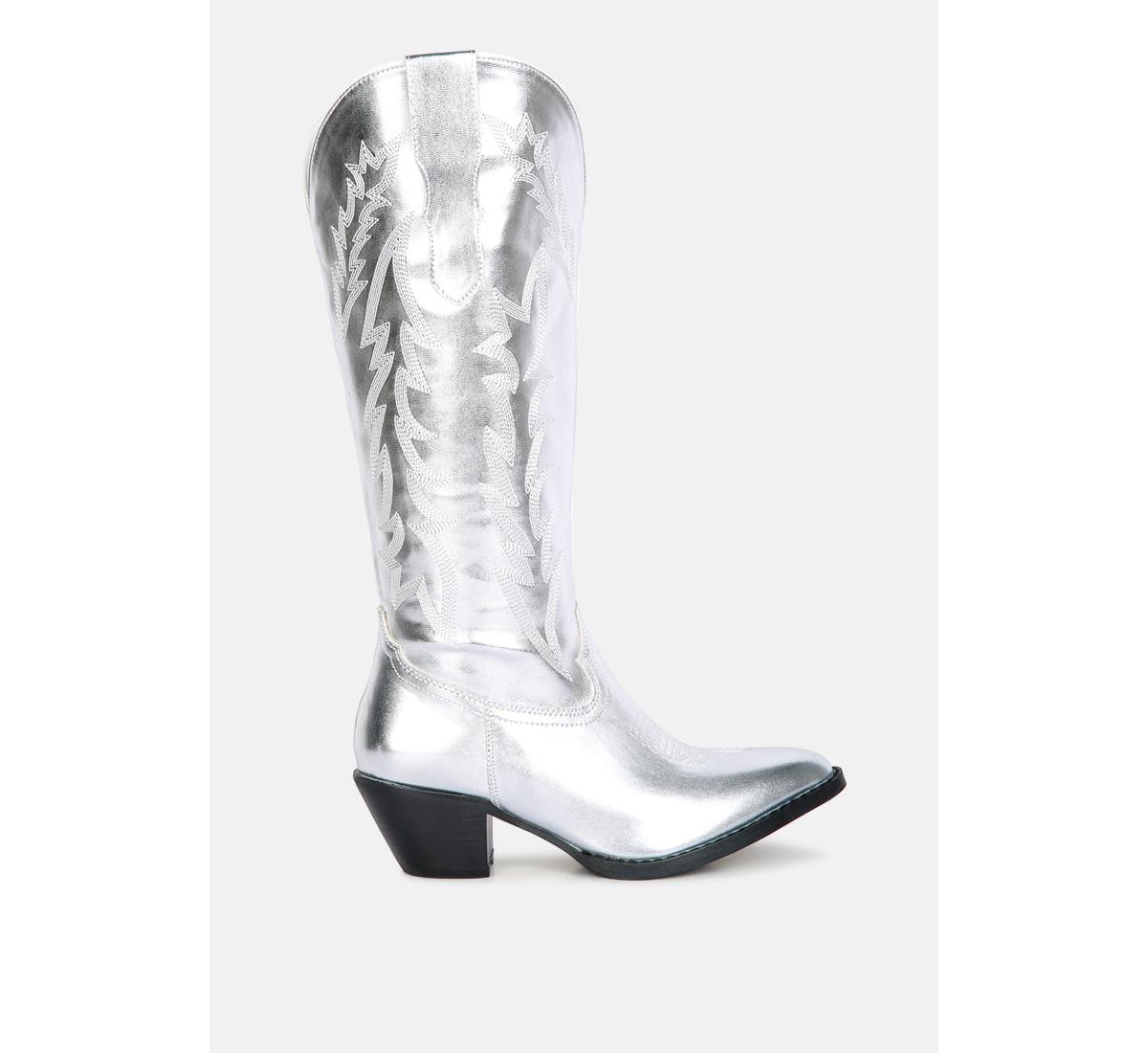LONDON RAG PRISCILLA WESTERN COWBOY CALF BOOTS