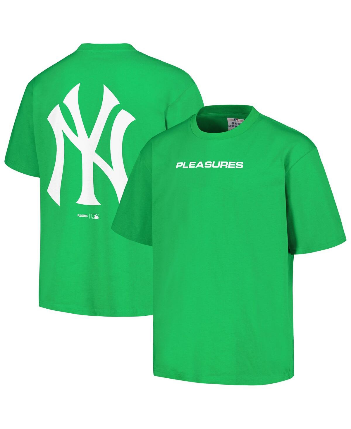 Shop Pleasures Men's  Green New York Yankees Ballpark T-shirt